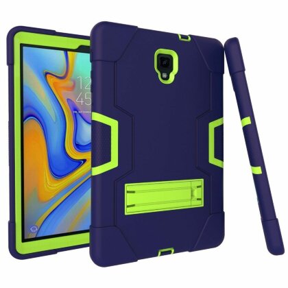 Гибридный TPU чехол для Samsung Galaxy Tab A 10.5 (2018) SM-T590 / SM-T595 (темно-синий + зеленый)