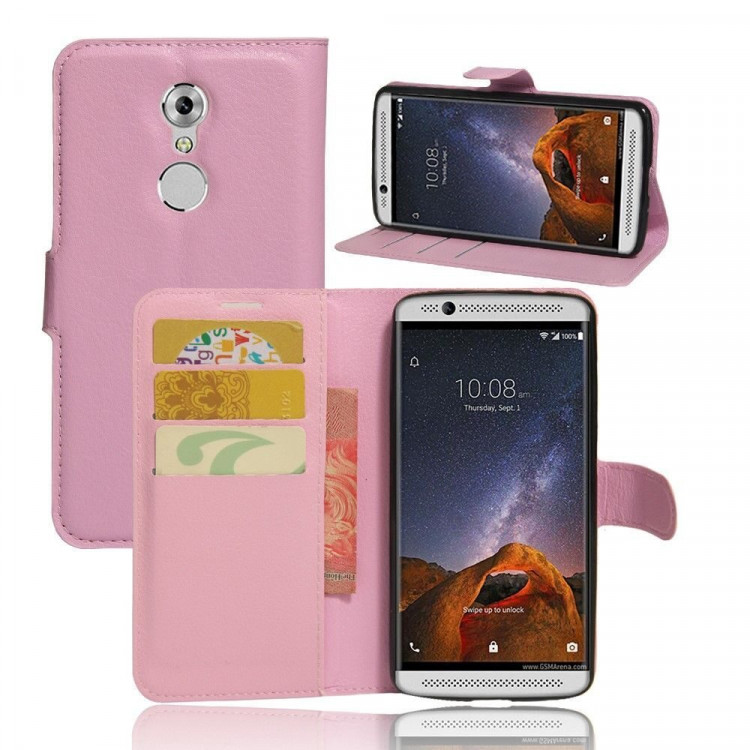 Чехол с визитницей для ZTE Axon 7 mini (розовый)