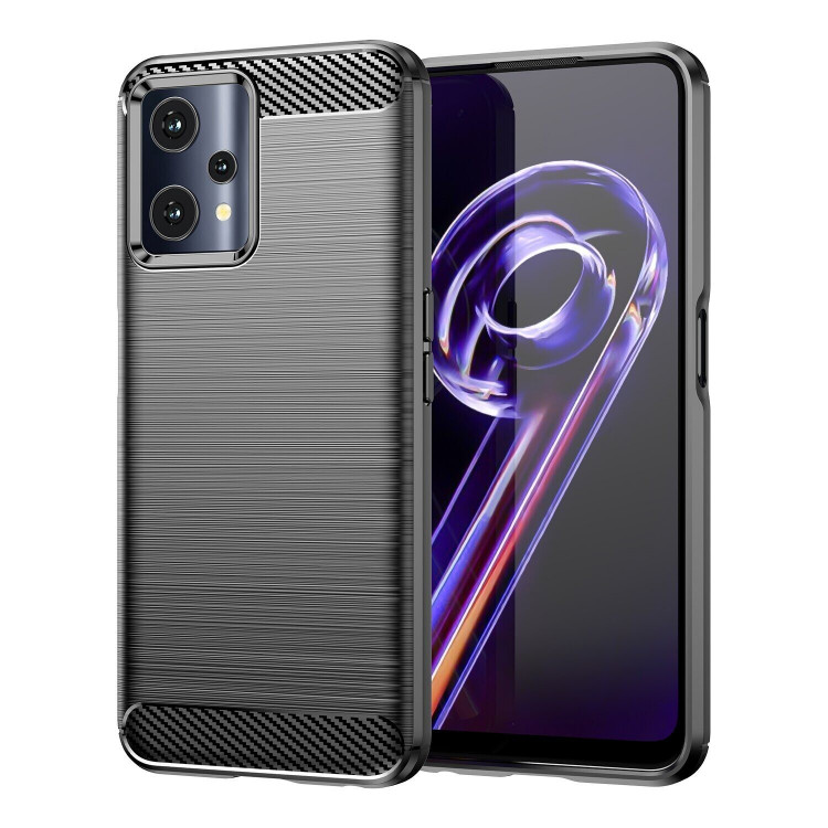 Чехол-накладка Carbon Fibre для Realme 9 Pro, Realme 9 5G (черный)