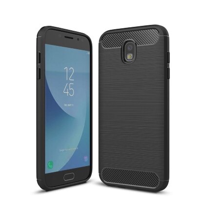 Чехол-накладка Carbon Fibre для Samsung Galaxy J5 2017 (черный)