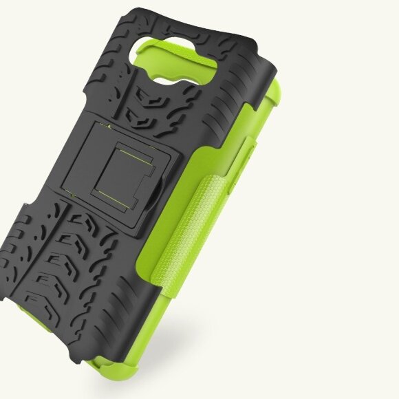 Чехол Hybrid Armor для Samsung Galaxy J2 Prime SM-G532F (черный + зеленый)