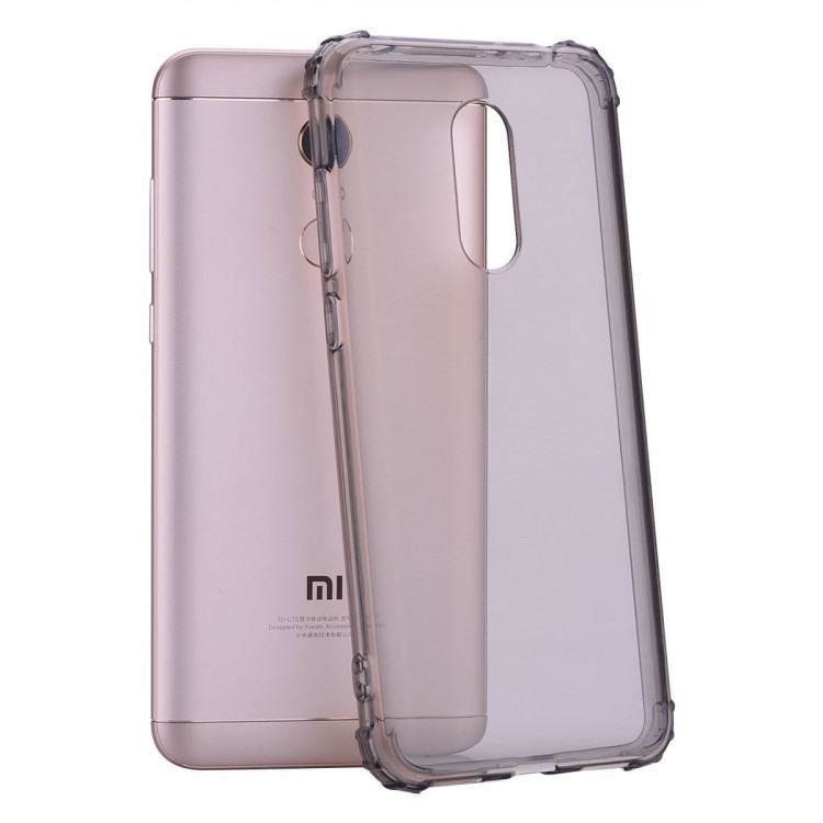 Силиконовый чехол с усиленными бортиками для Xiaomi Redmi 5 Plus (черный)