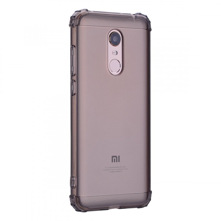 Силиконовый чехол с усиленными бортиками для Xiaomi Redmi 5 Plus (черный)