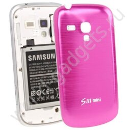Алюминиевая задняя крышка для Samsung Galaxy S3 mini / i8190 (малиновая)