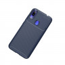 Чехол-накладка Resistant Carbon для Xiaomi Redmi Note 7 / Note 7 Pro (темно-синий)