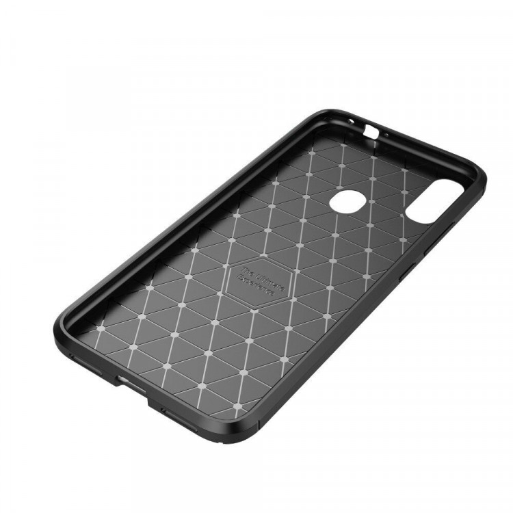 Чехол-накладка Resistant Carbon для Xiaomi Redmi Note 7 / Note 7 Pro (темно-синий)