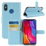 Чехол с визитницей для Xiaomi Mi 8 (голубой)