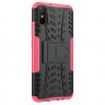 Чехол Hybrid Armor для Xiaomi Redmi 9A (черный + розовый)