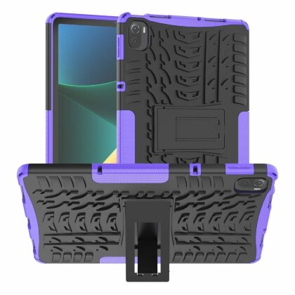 Чехол Hybrid Armor для Xiaomi Pad 5 / Pad 5 Pro (черный + фиолетовый)