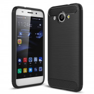 Чехол-накладка Carbon Fibre для Huawei Y3 2017 (черный) Чехол-накладка Carbon Fibre для Huawei Y3 2017 (черный)