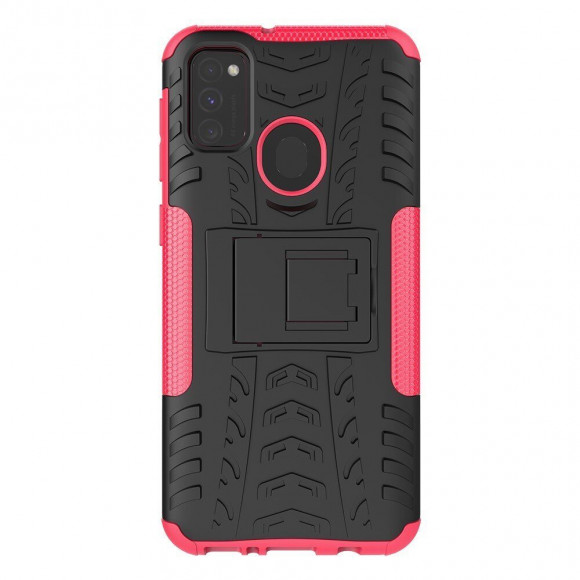 Чехол Hybrid Armor для Samsung Galaxy M30s / Galaxy M21 (черный + розовый)