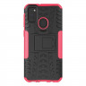 Чехол Hybrid Armor для Samsung Galaxy M30s / Galaxy M21 (черный + розовый)