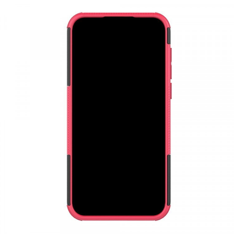 Чехол Hybrid Armor для Huawei Y5 (2019) / Honor 8S (черный + розовый)