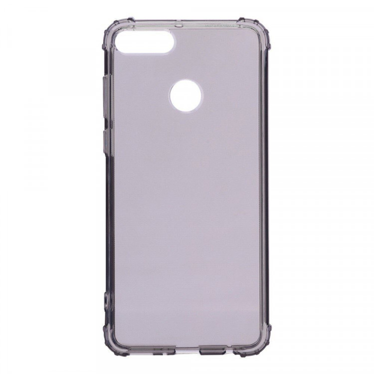 Силиконовый чехол с усиленными бортиками для Huawei P Smart / Enjoy 7S (черный)