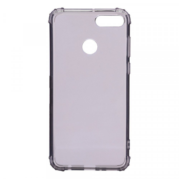 Силиконовый чехол с усиленными бортиками для Huawei P Smart / Enjoy 7S (черный)