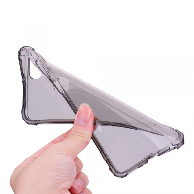 Силиконовый чехол с усиленными бортиками для Huawei P Smart / Enjoy 7S (черный)