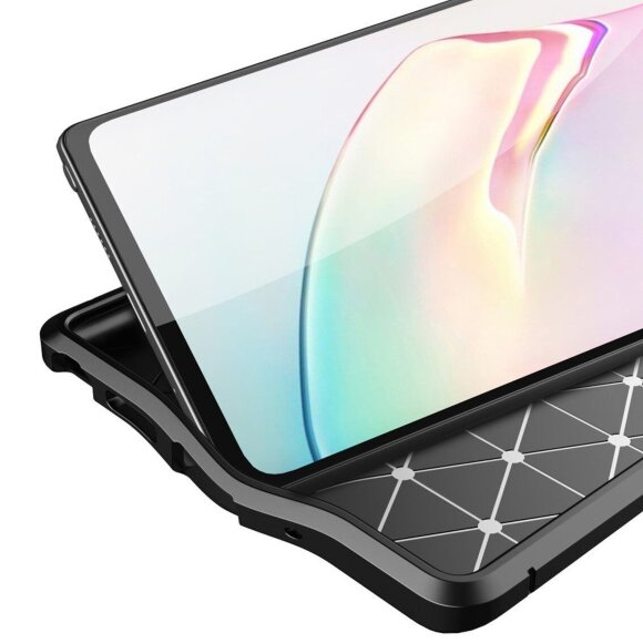 Чехол-накладка Litchi Grain для Samsung Galaxy Note 20 (красный)