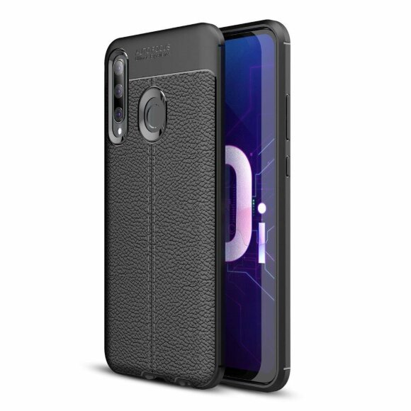 Чехол-накладка Litchi Grain для Huawei P Smart+ (Plus) 2019 / Enjoy 9s / Honor 10i (черный)