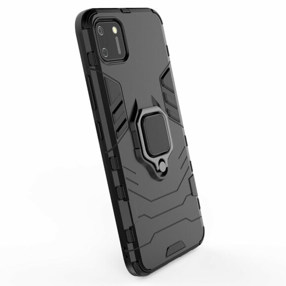 Чехол Armor Ring Holder для Realme C20 / Realme C11 2021 (черный) Чехол Armor Ring Holder для Realme C20 / Realme C11 2021 (черный)