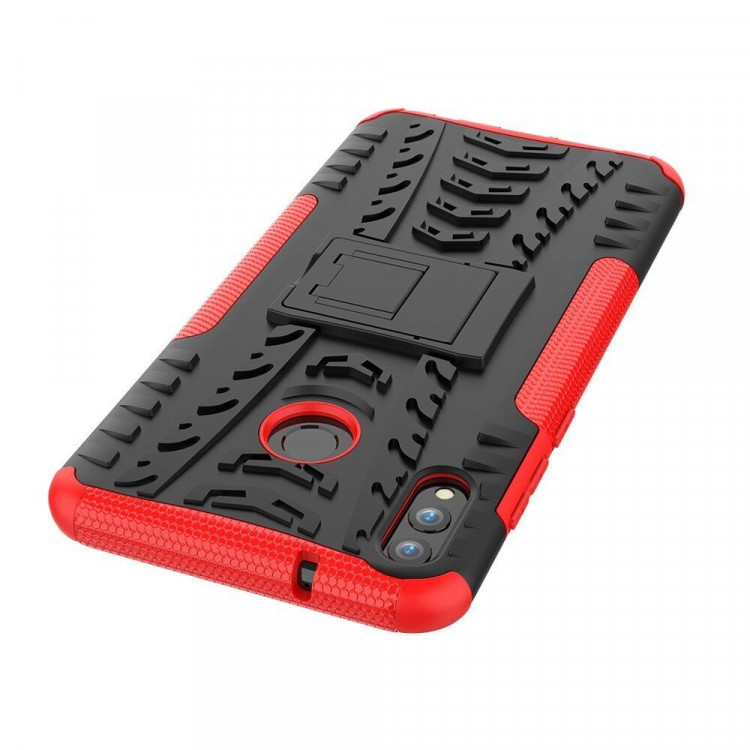 Чехол Hybrid Armor для Huawei Honor 8X Max (черный + красный)