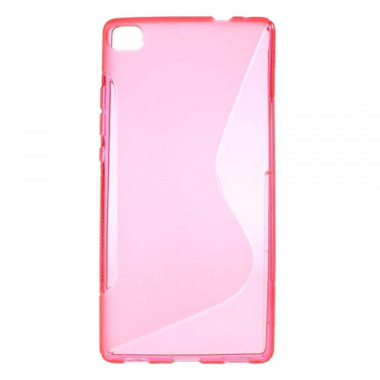 Нескользящий чехол для Huawei P8 (малиновый)