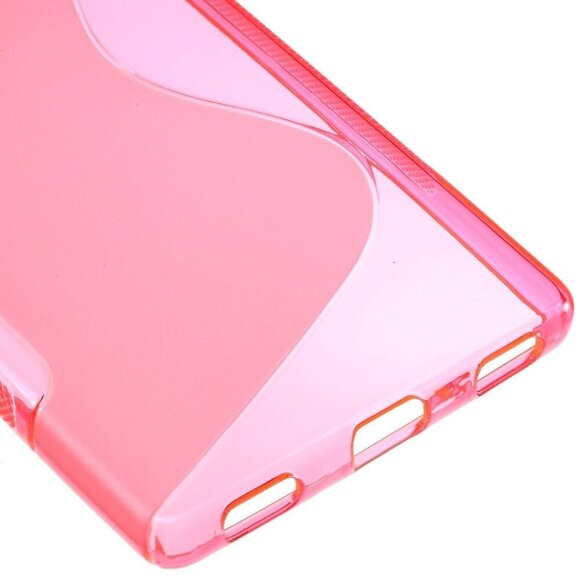 Нескользящий чехол для Huawei P8 (малиновый)