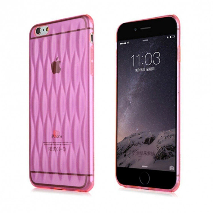 Чехол Baseus Air Bag для iPhone 6 Plus (малиновый)