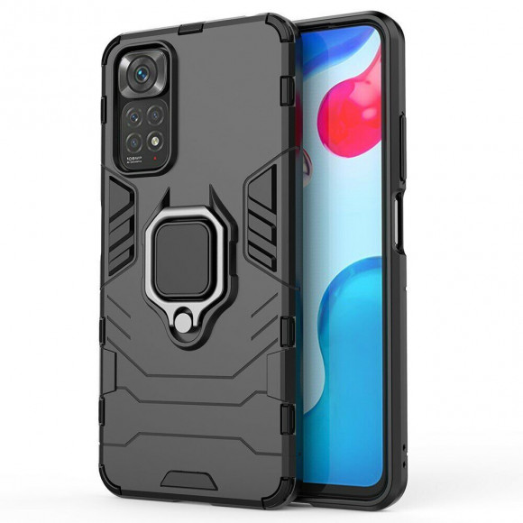 Чехол Armor Ring Holder для Xiaomi Redmi Note 11 / Redmi Note 11S (черный) Чехол Armor Ring Holder для Xiaomi Redmi Note 11 / Redmi Note 11S (черный)