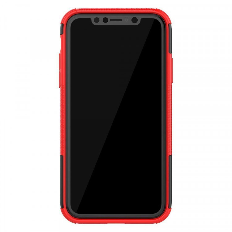 Чехол Hybrid Armor для iPhone 11 (черный + красный)