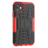 Чехол Hybrid Armor для iPhone 11 (черный + красный)