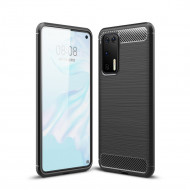 Чехол-накладка Carbon Fibre для Huawei P40 (черный) Чехол-накладка Carbon Fibre для Huawei P40 (черный)