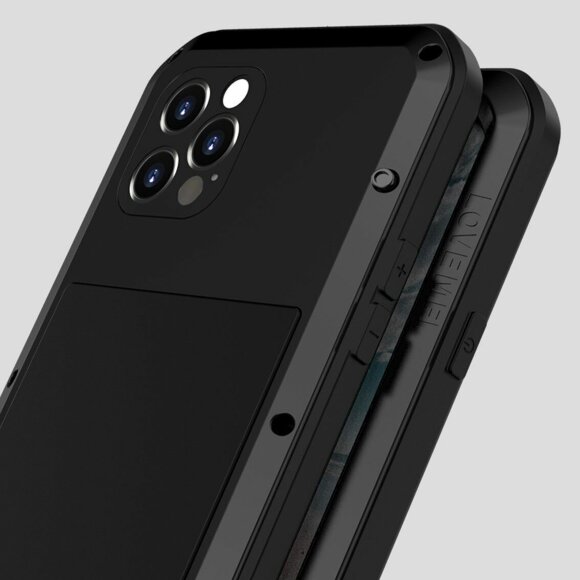 Гибридный чехол LOVE MEI для iPhone 12 Pro (белый)