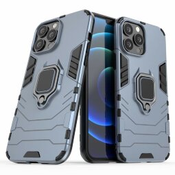 Чехол Armor Ring Holder для iPhone 13 Pro Max (темно-синий)
