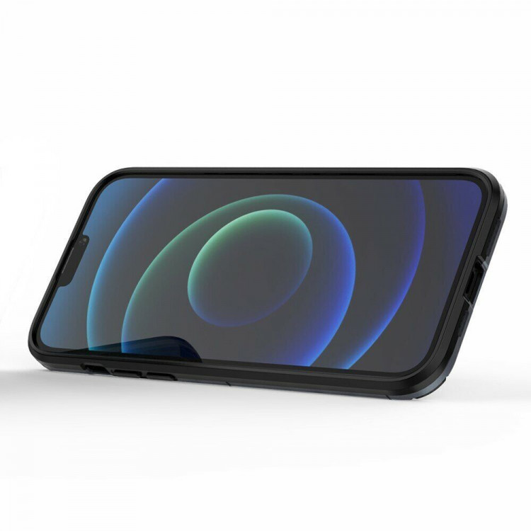 Чехол Armor Ring Holder для iPhone 13 Pro Max (темно-синий)