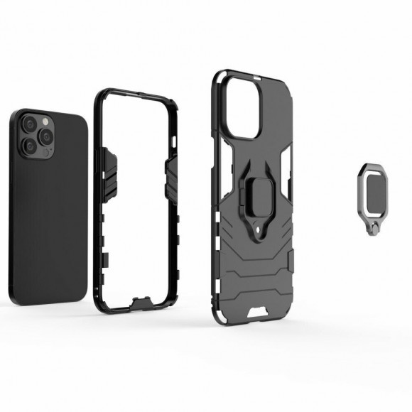 Чехол Armor Ring Holder для iPhone 13 Pro Max (темно-синий) Чехол Armor Ring Holder для iPhone 13 Pro Max (темно-синий)