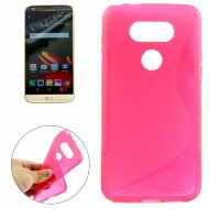 Нескользящий чехол для LG G5 / LG G5 se (малиновый) Нескользящий чехол для LG G5 / LG G5 se (малиновый)