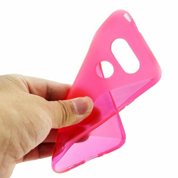 Нескользящий чехол для LG G5 / LG G5 se (малиновый) Нескользящий чехол для LG G5 / LG G5 se (малиновый)