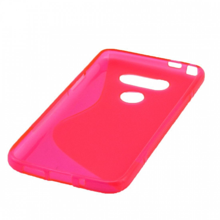 Нескользящий чехол для LG G5 / LG G5 se (малиновый)