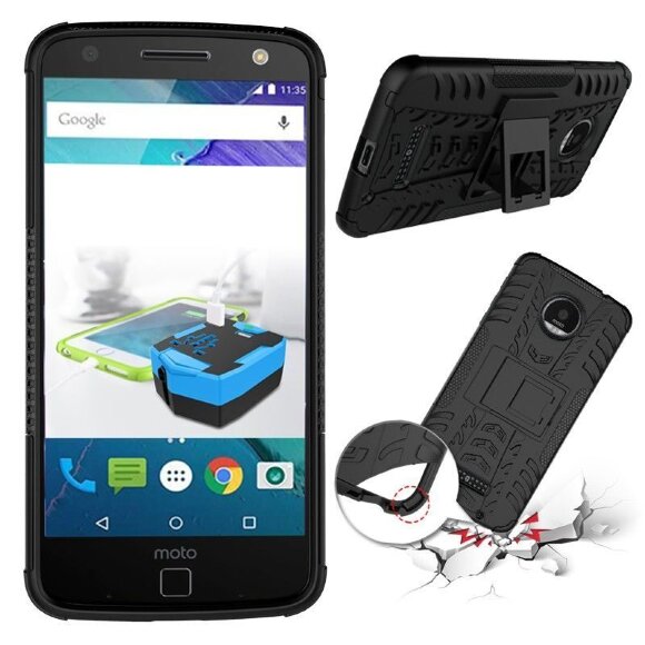 Чехол Hybrid Armor для Motorola Moto Z (черный) Чехол Hybrid Armor для Motorola Moto Z (черный)