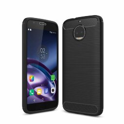 Чехол-накладка Carbon Fibre для Motorola Moto G5S Plus (черный)