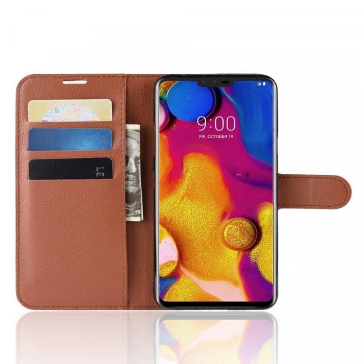 Чехол для LG V40 ThinQ (коричневый)