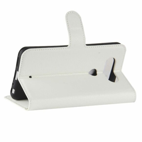 Чехол с визитницей для LG Q8 (белый)