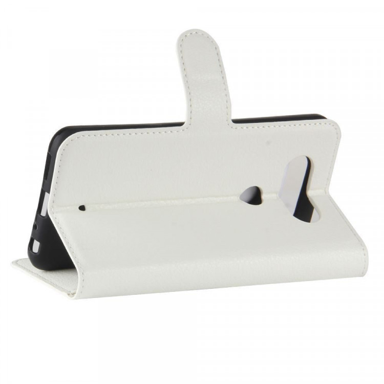 Чехол с визитницей для LG Q8 (белый)