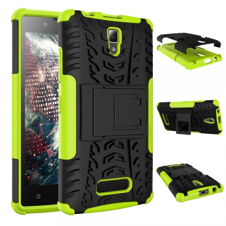 Чехол Hybrid Armor для Lenovo A2010 (черный + зеленый)