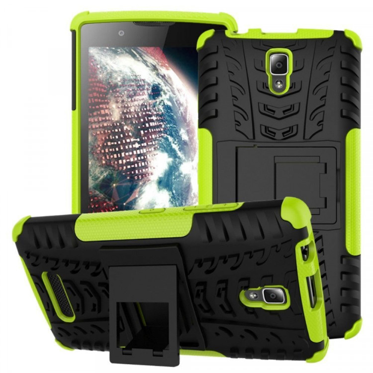 Чехол Hybrid Armor для Lenovo A2010 (черный + зеленый)