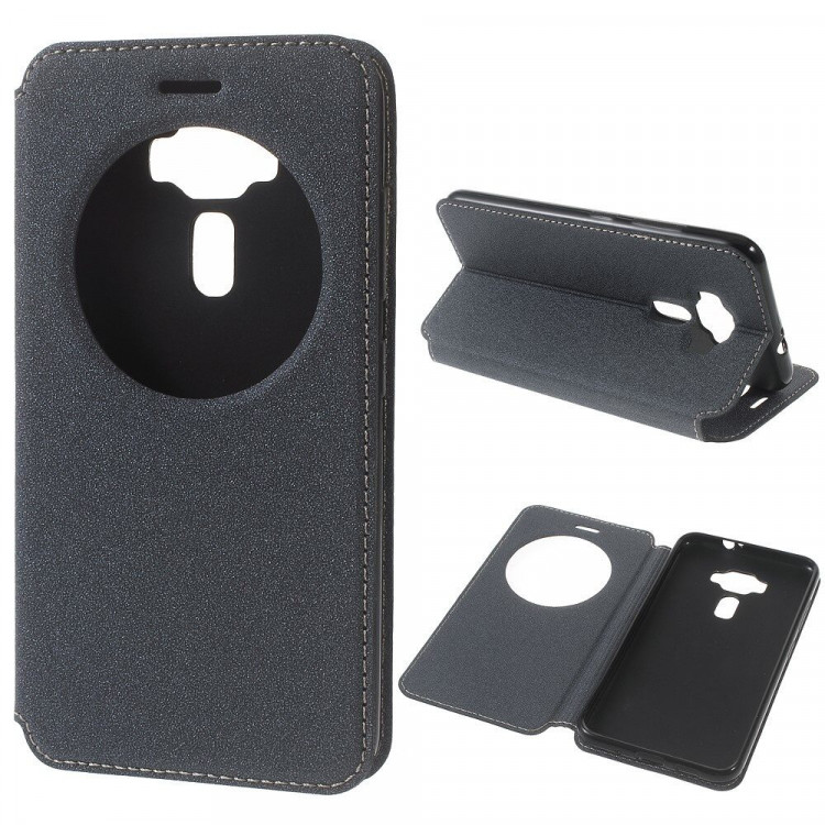 Чехол с окном для ASUS Zenfone 3 ZE520KL (черный)