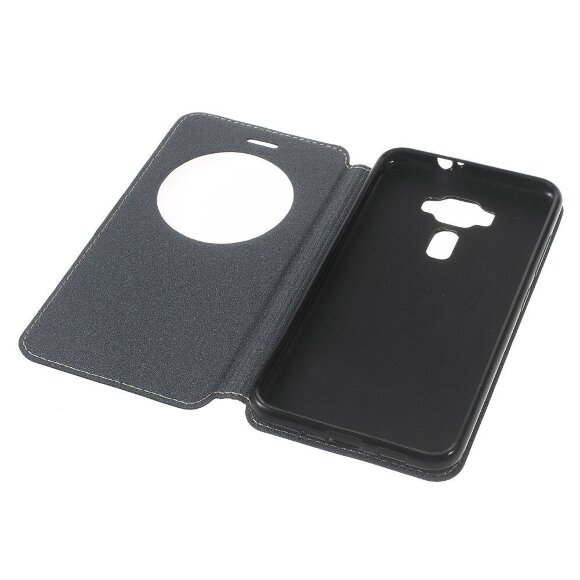 Чехол с окном для ASUS Zenfone 3 ZE520KL (черный) Чехол с окном для ASUS Zenfone 3 ZE520KL (черный)