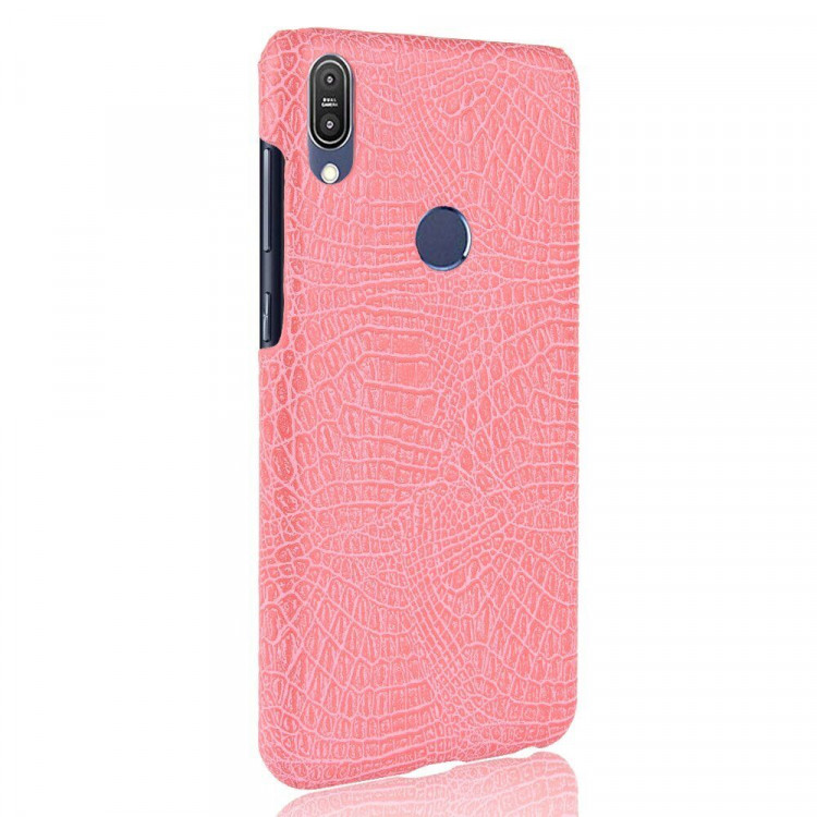 Чехол Crocodile Texture для Asus Zenfone Max Pro (M1) ZB601KL / ZB602KL (розовый)