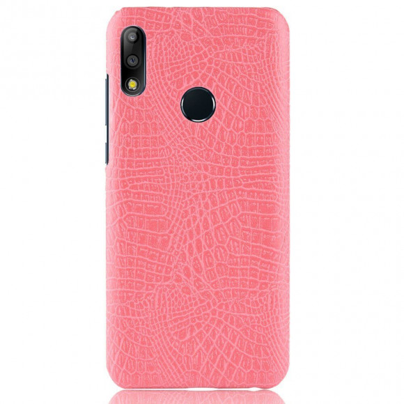 Чехол Crocodile Texture для Asus Zenfone Max Pro (M2) ZB631KL (розовый)