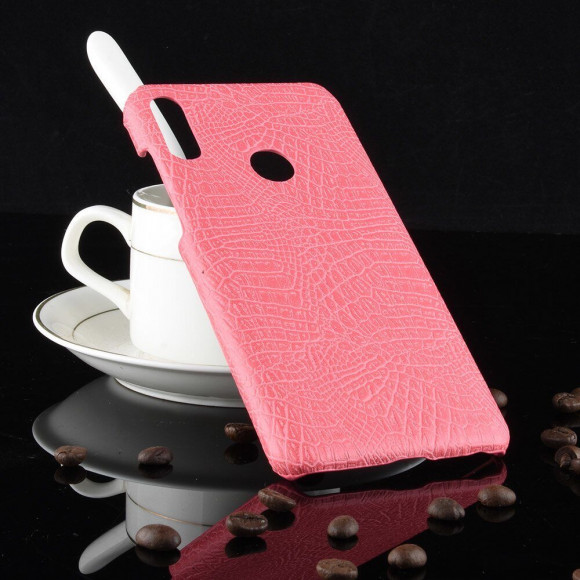 Чехол Crocodile Texture для Asus Zenfone Max Pro (M2) ZB631KL (розовый)
